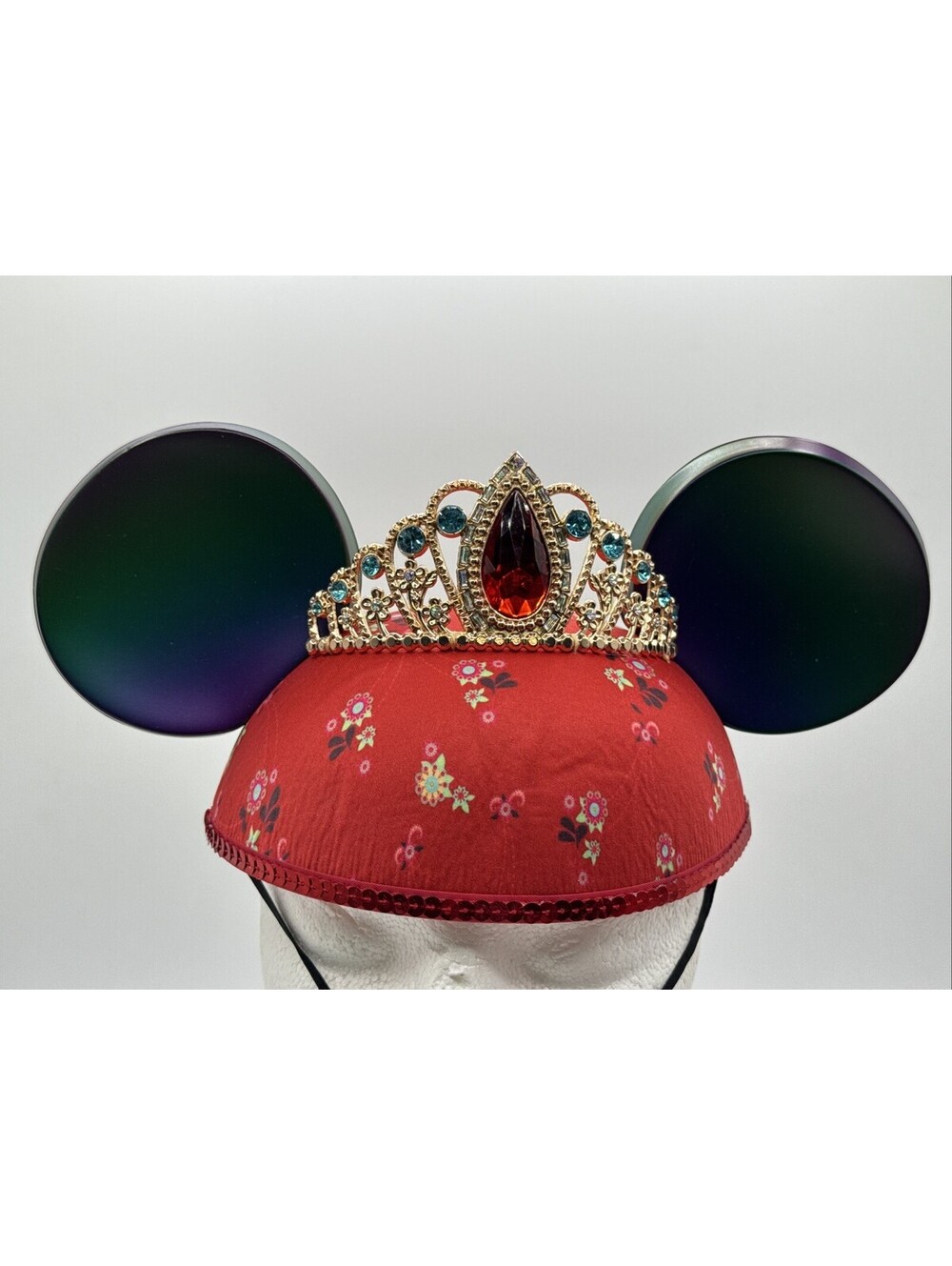 Disney Parks Minnie Mouse Ears Elena of Avalor Hat Crown Tiara Youth Costume